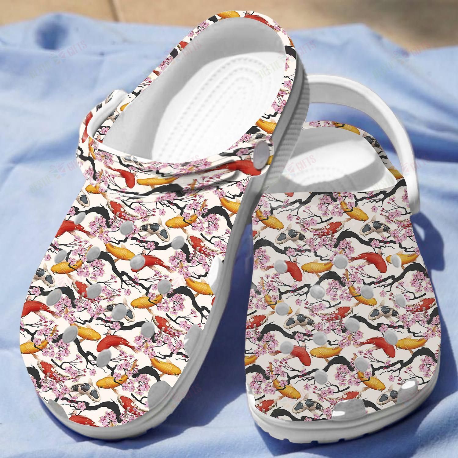 Koi Fish Crocs Classic Clogs Shoes