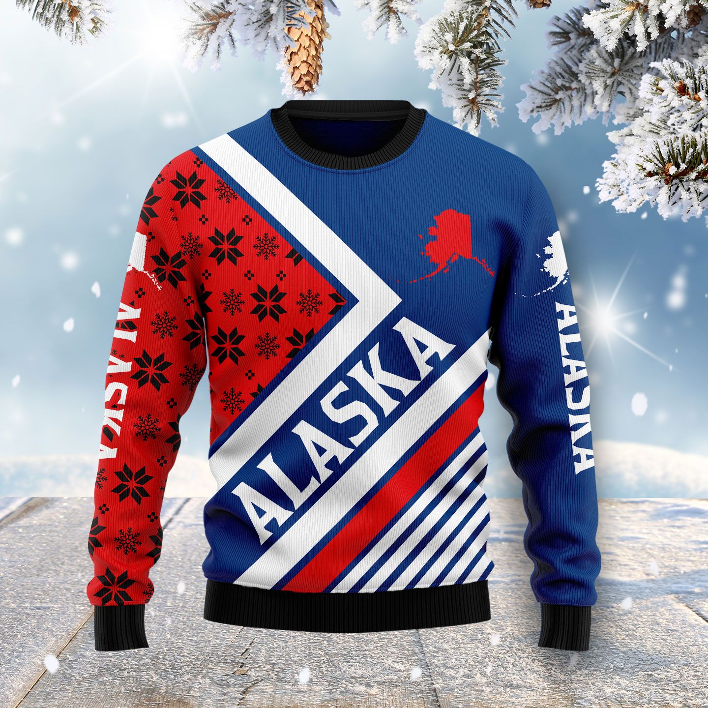 Alaska Lover HZ101506 Ugly Christmas Sweater