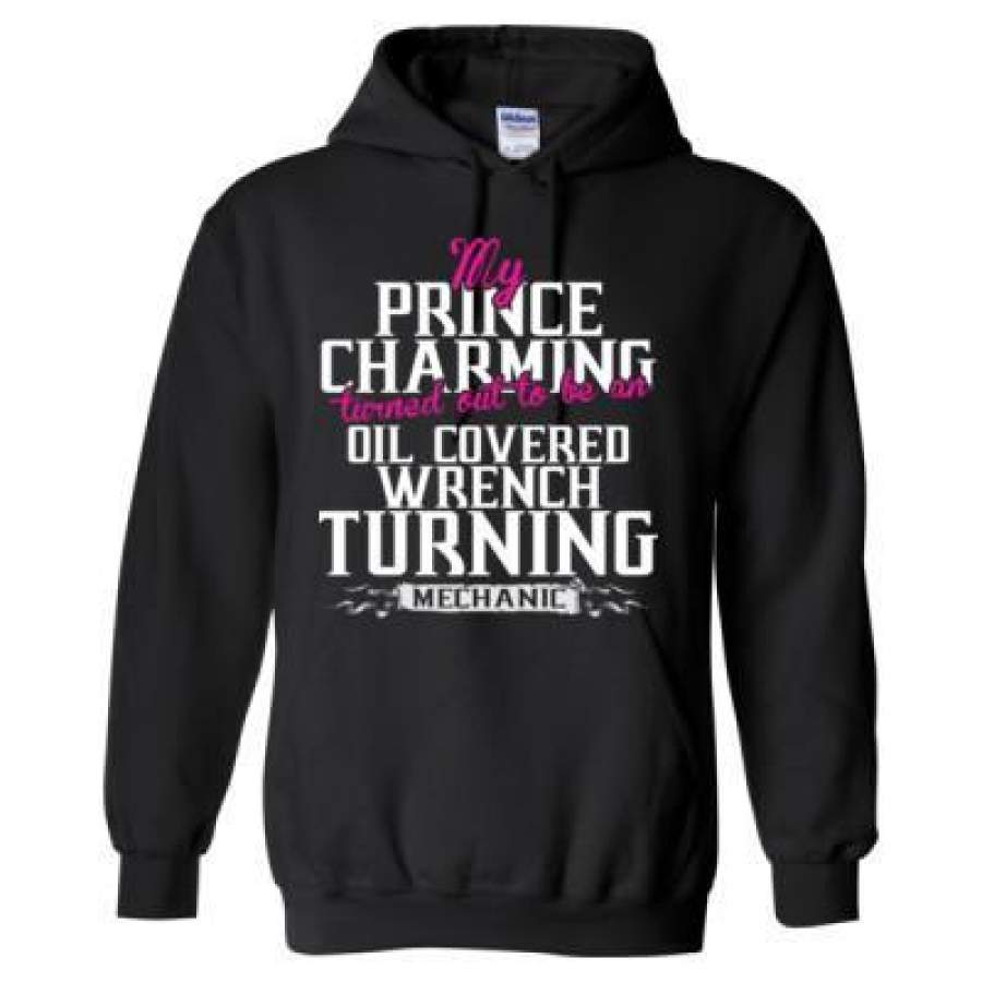 AGR My Prince Charming Turned Out An Oil Covered Wrech Mechanic – Heavy Blend™ Hooded Sweatshirt