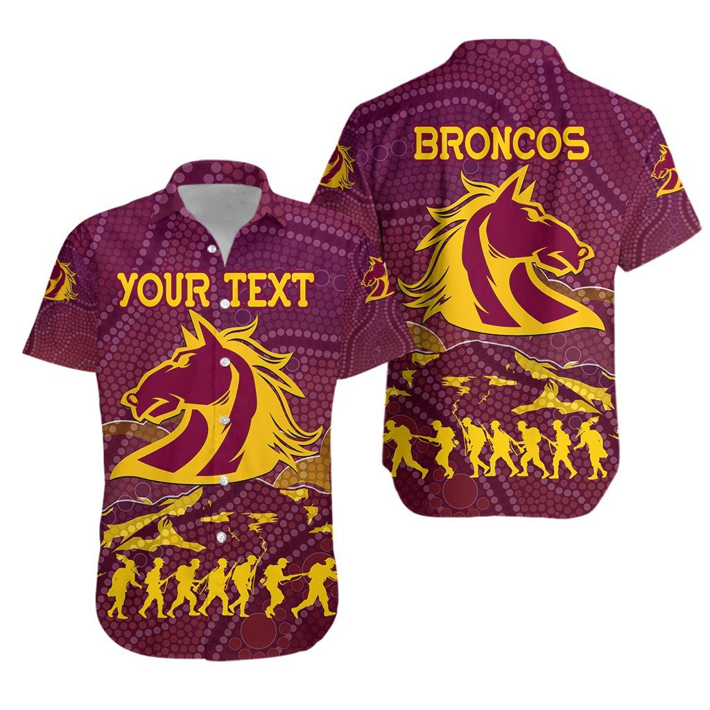 Brisbane Broncos Hawaii Shirt Anzac Day Country Style Ha100742