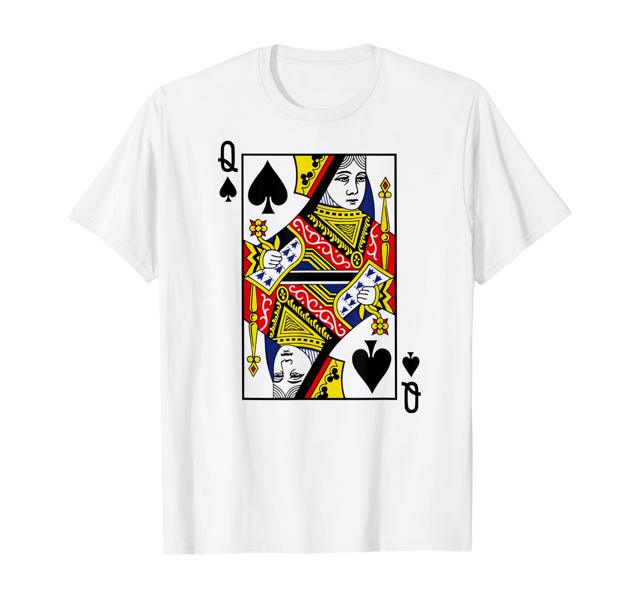 Queen of Spades | Card Suit Halloween Costume Poker T-shirt