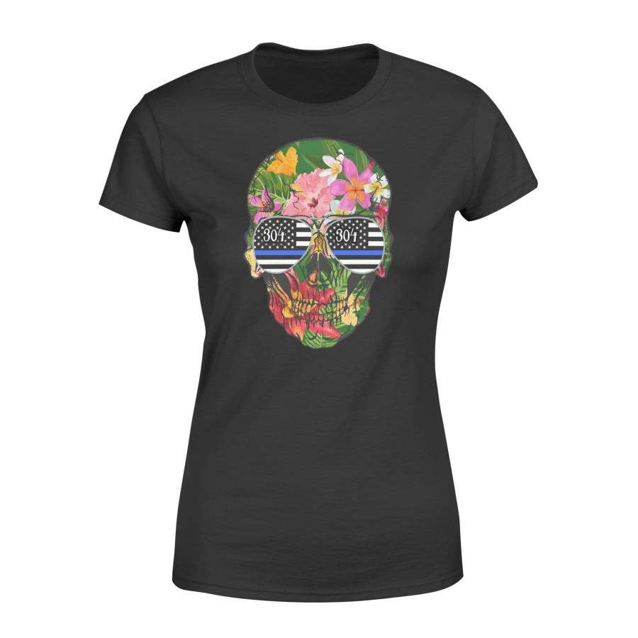 Personalized Shirt – Tropical Skull – Police – Standard Women’s T-shirt