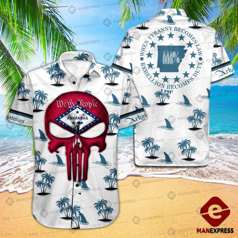 Mh 198 Arkansas Three Percenter Hawaiian Shirt Ha14457