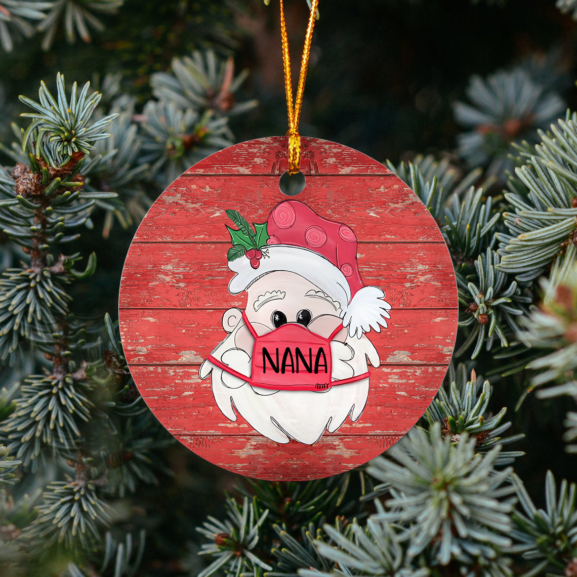 Nana Claus Christmas Ornament