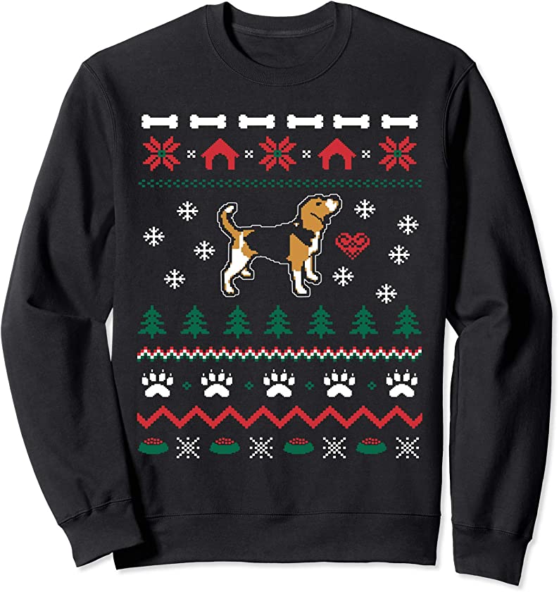 Beagle Dog Ugly Christmas Sweater Xmas