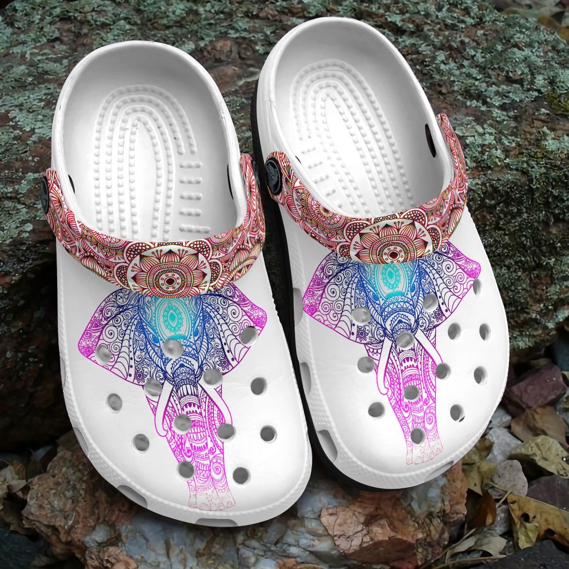 Elephant Personalized Clog, Custom Name, Text, Color, Number Fashion Style For Women, Men, Kid, Print 3D Amazing Elephant