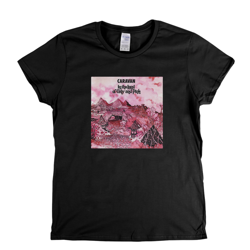 Caravan In The Land Of Grey And Pink Womens T-Shirt