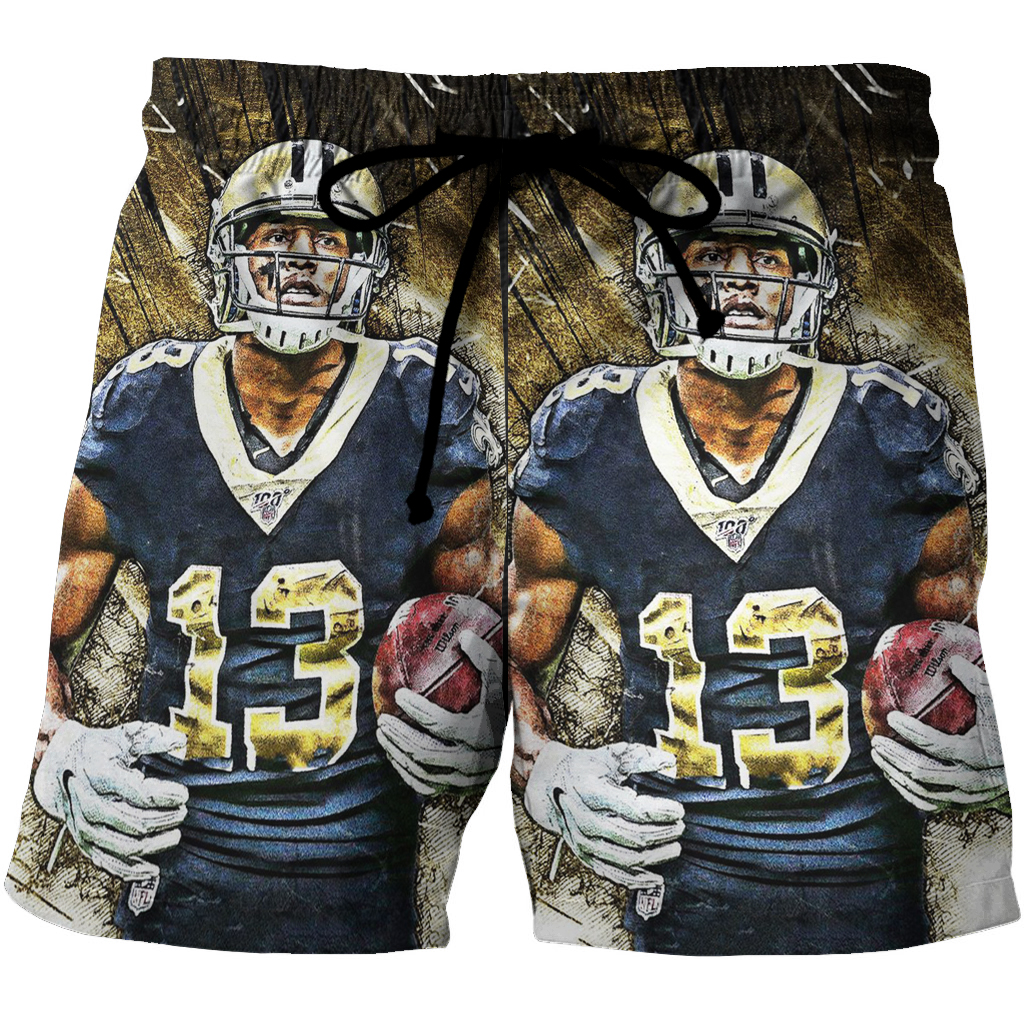 New Orleans Saints Michael Thomas3 3D All Over Print Summer Beach Hawaiian Short