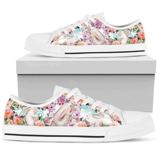 Rabbit Floral Low Top Shoes