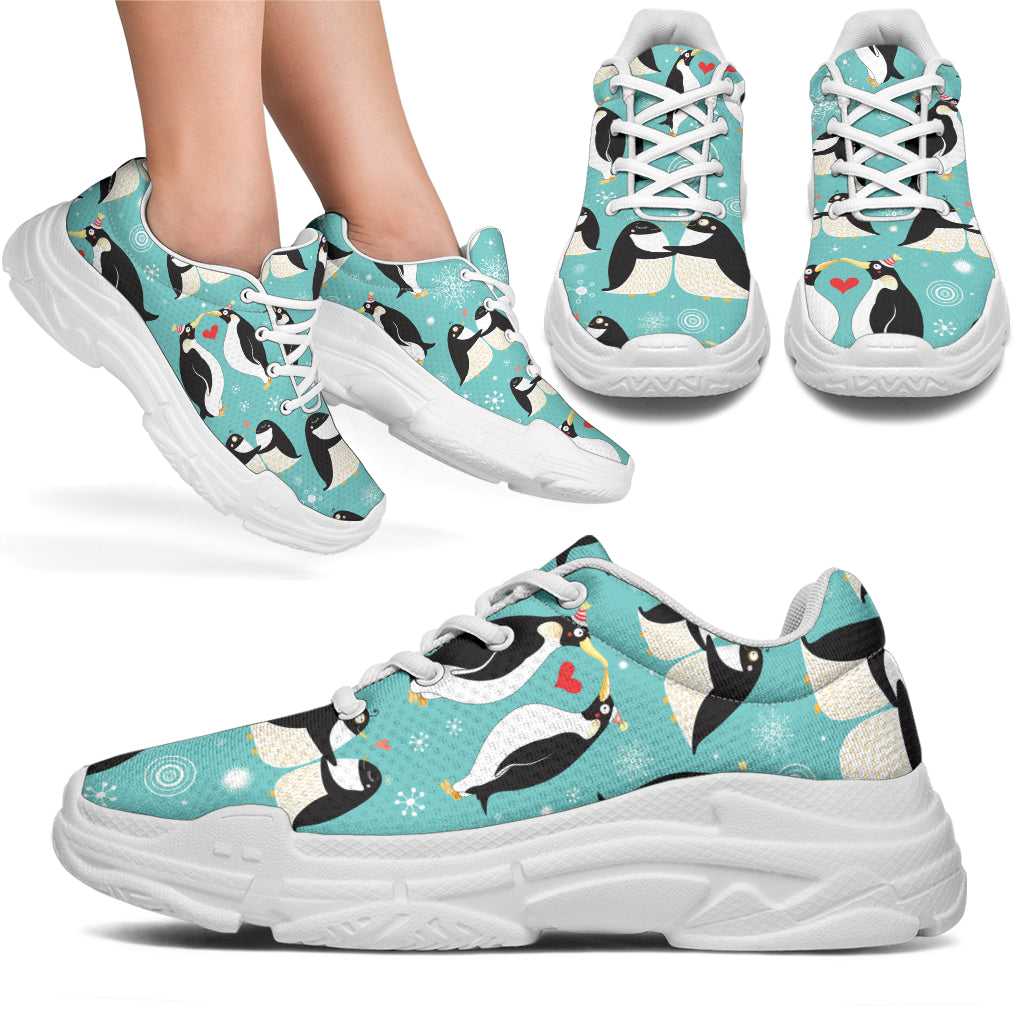 Penguin Love Print Chunky Sneakers