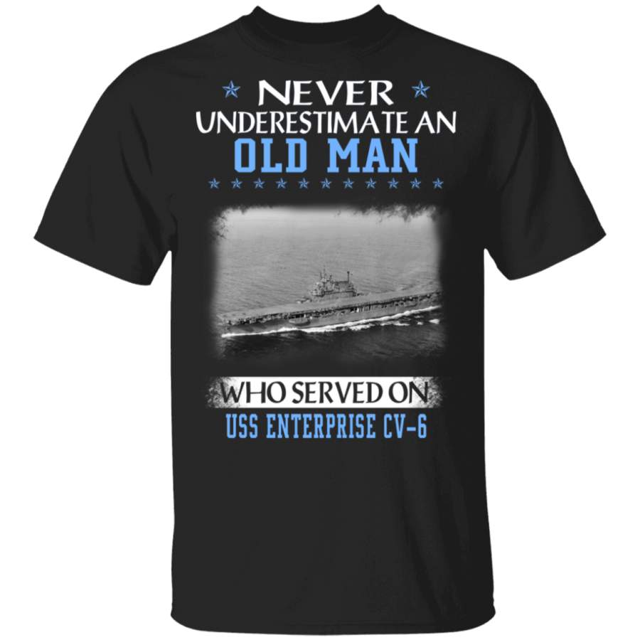 USS Enterprise CV-6 Veterans Day Christmas Gift T-Shirt