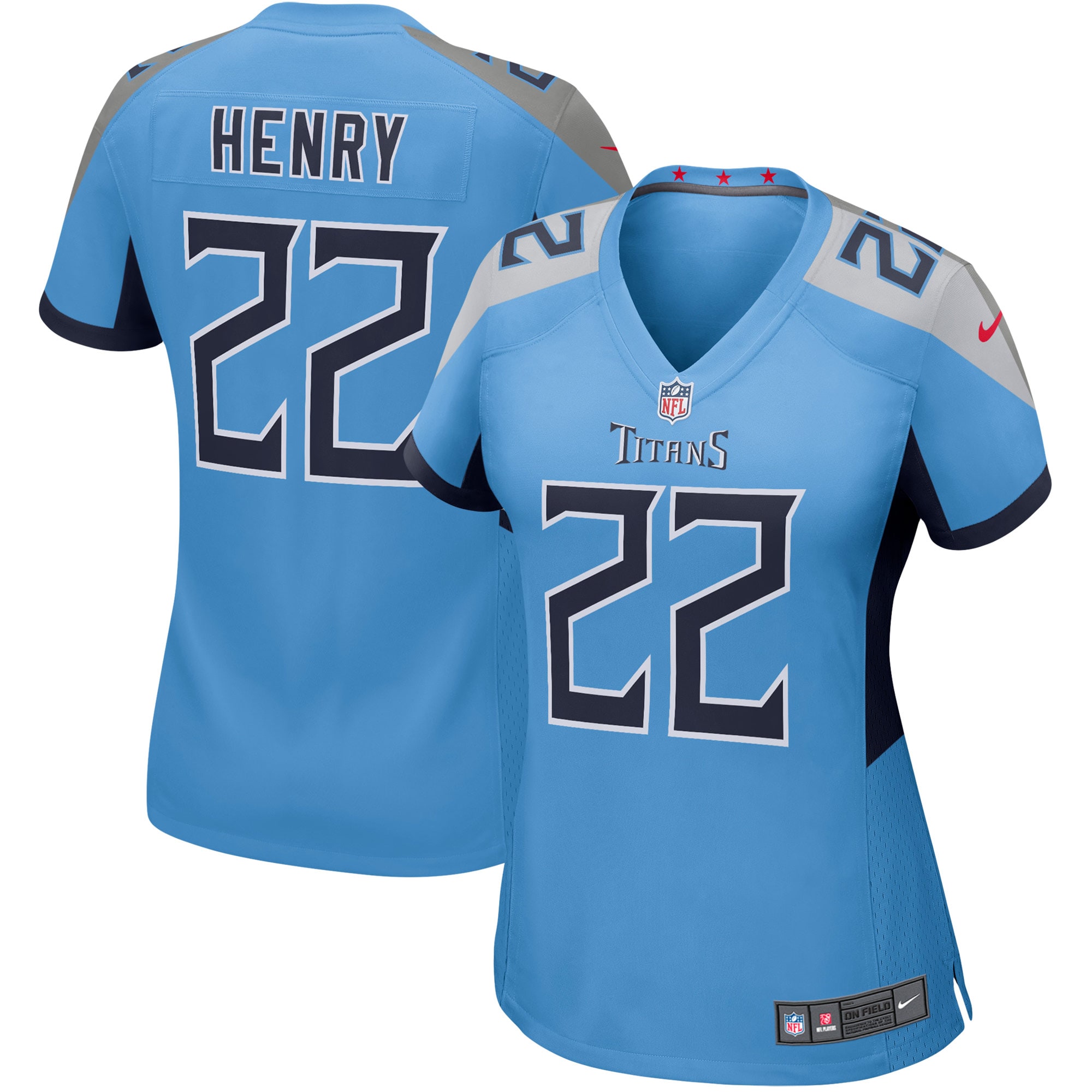 Women’s Tennessee Titans Derrick Henry Light Blue Game Jersey