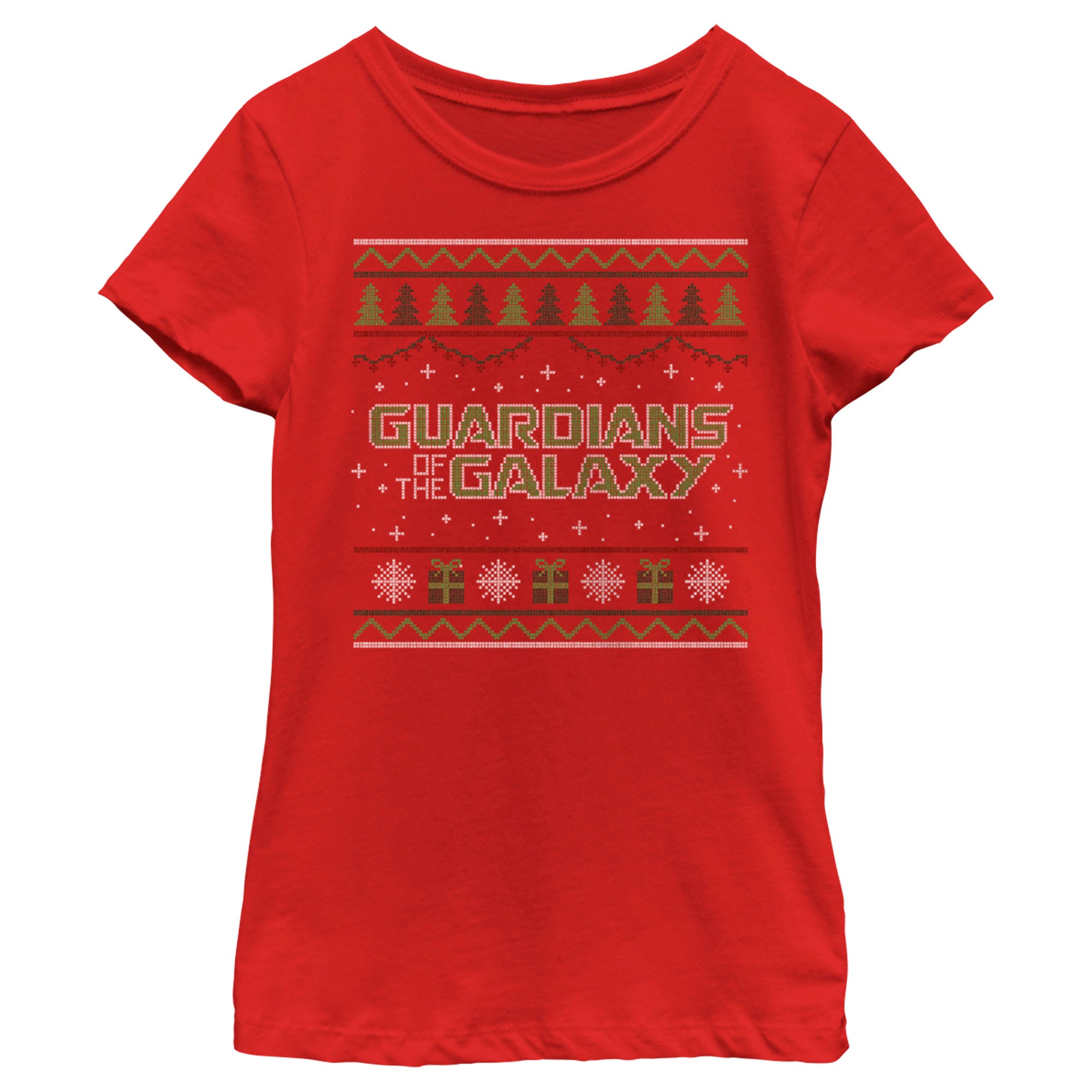 Girl’S Guardians Of The Galaxy Holiday Special Christmas Sweater Print T-Shirt