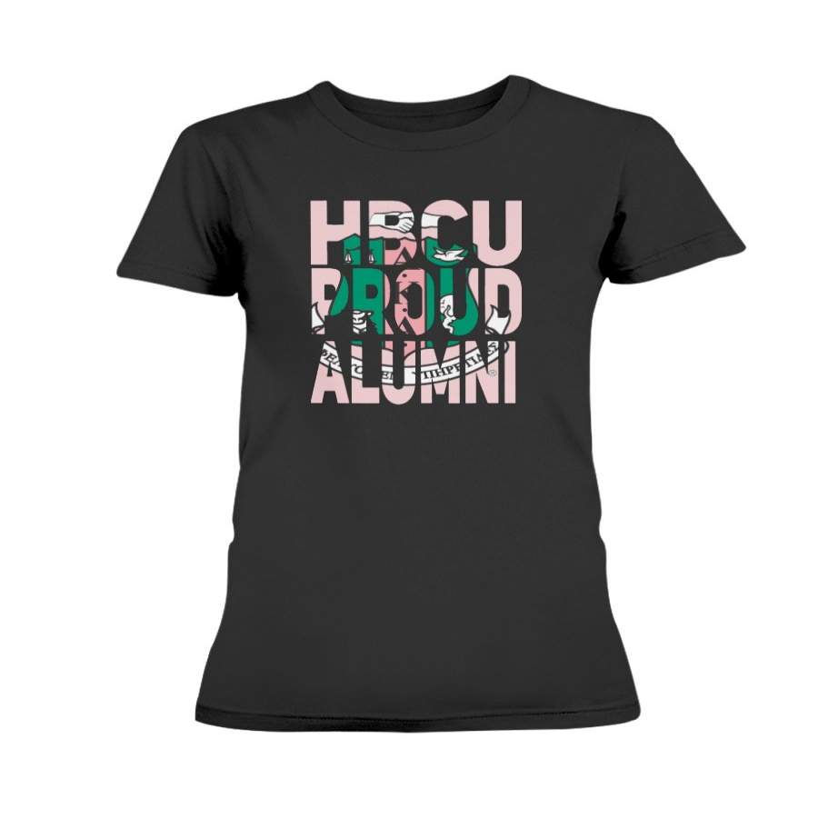 HBCU Proud Alumni AKA Sorority T-Shirt - Black Queen