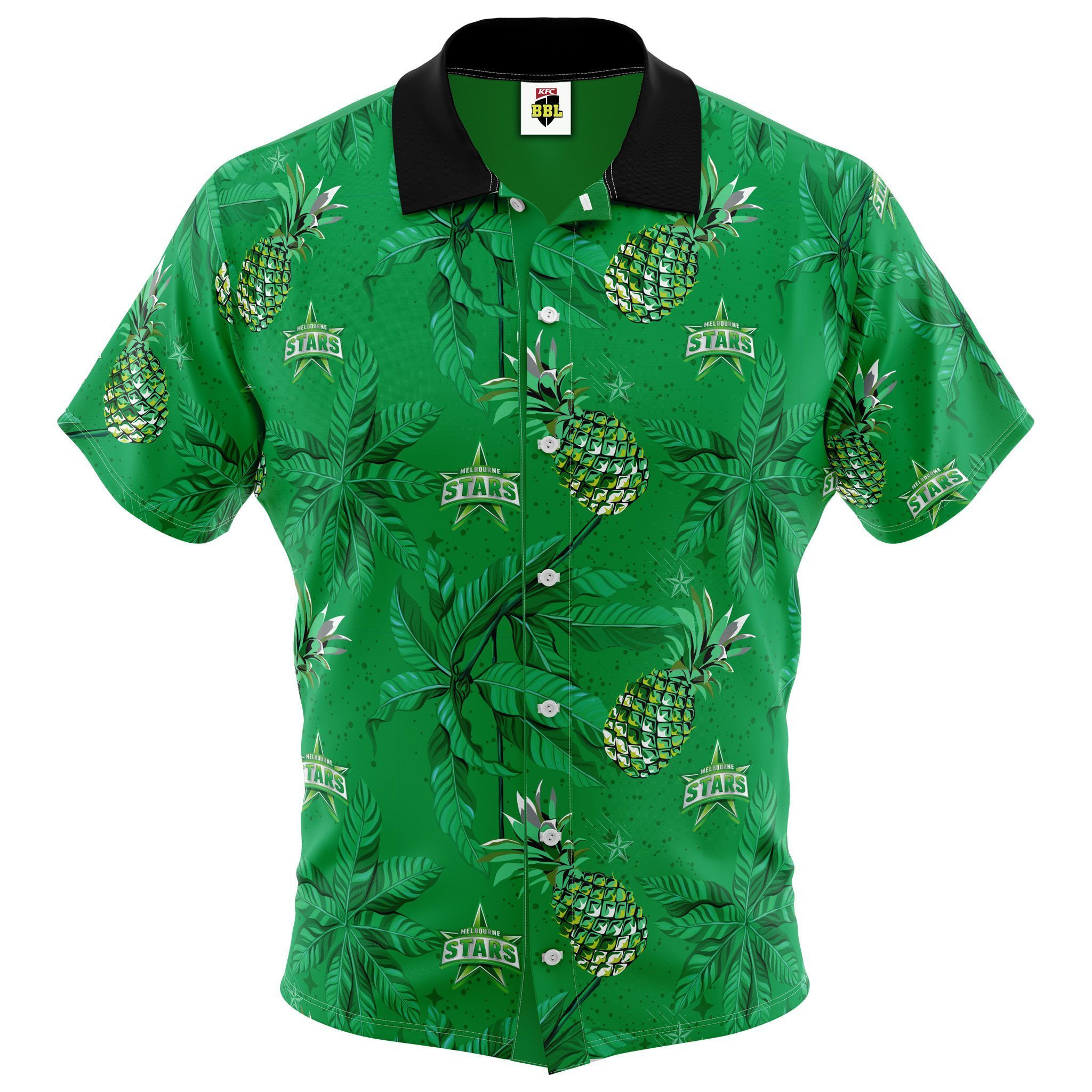 Bbl Melbourne Stars Hawaiian Shirt – Adult