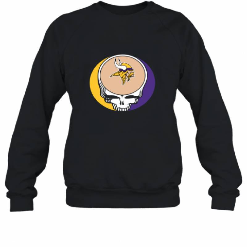 Halloween Skull Funny Football Team Minnesota Vikings Sweatshirt