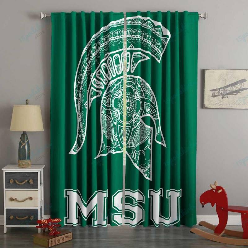 3D Printed Michigan State Football Style Custom Living Room Curtains