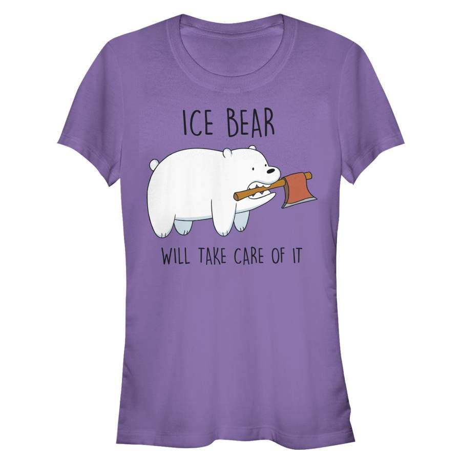 We Bare Bears Junior’s Ice Bear Will Take Care of It  T Shirt