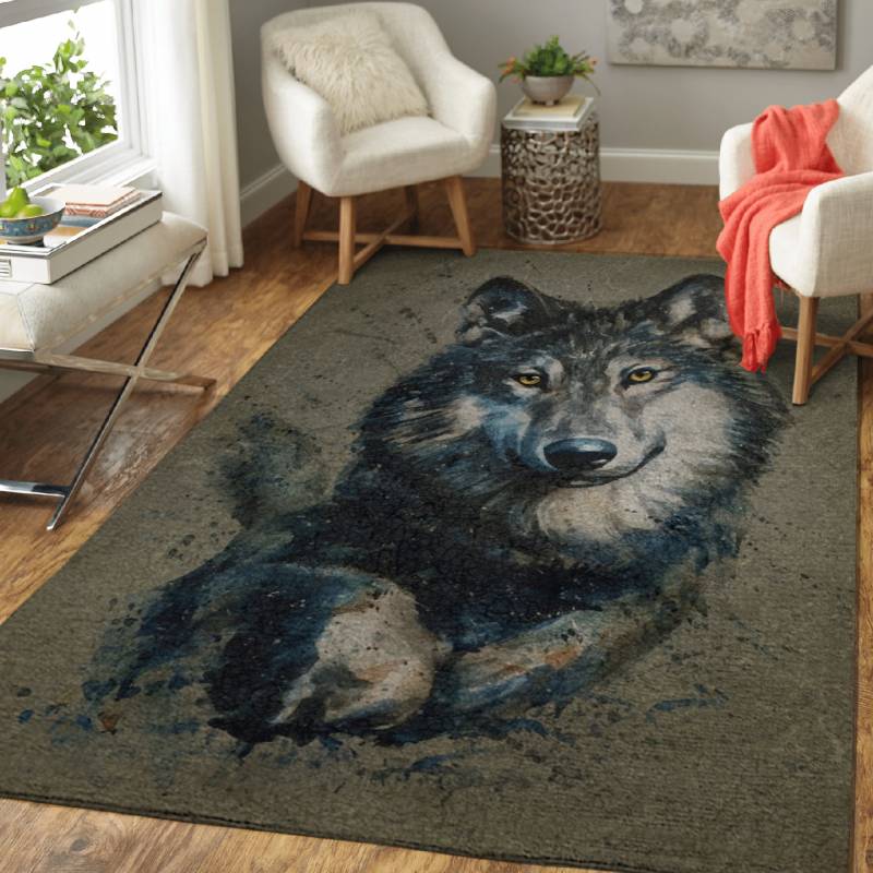 Wolf background – Animals Area Rug Carpet