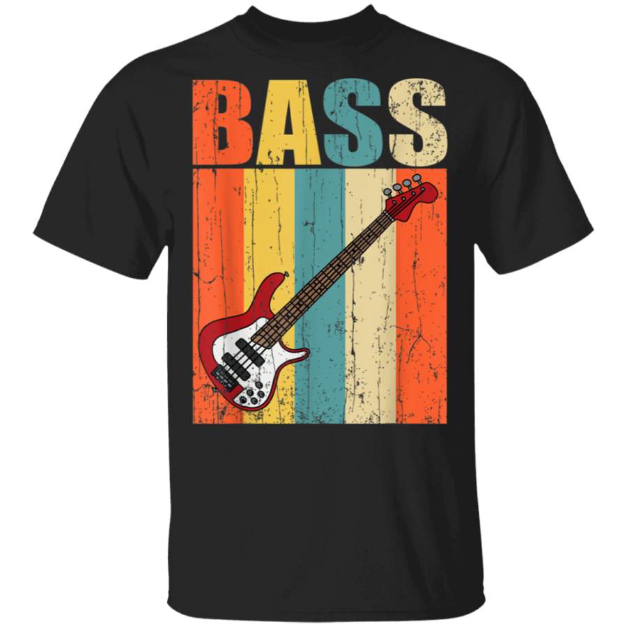 Bass Guitar Vintage Retro Shirt