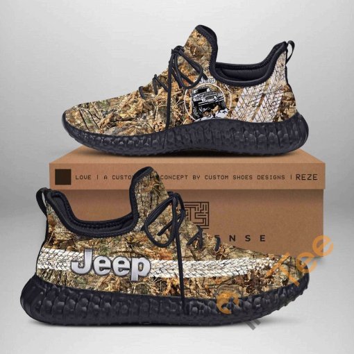 Jeep Car Custom Shoes Personalized Name Yeezy Sneakers