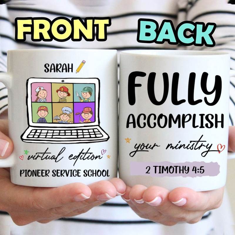 Personalized Pioneer School 2021 Virtual Class Zoom Mug, Back To School Gift