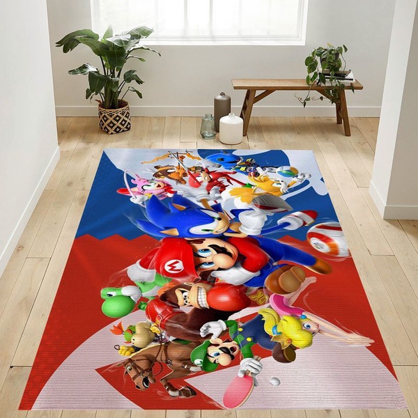 Super Mario 118 Area Rug Living Room And Bed Room Rug Gift Us Decor Vh3