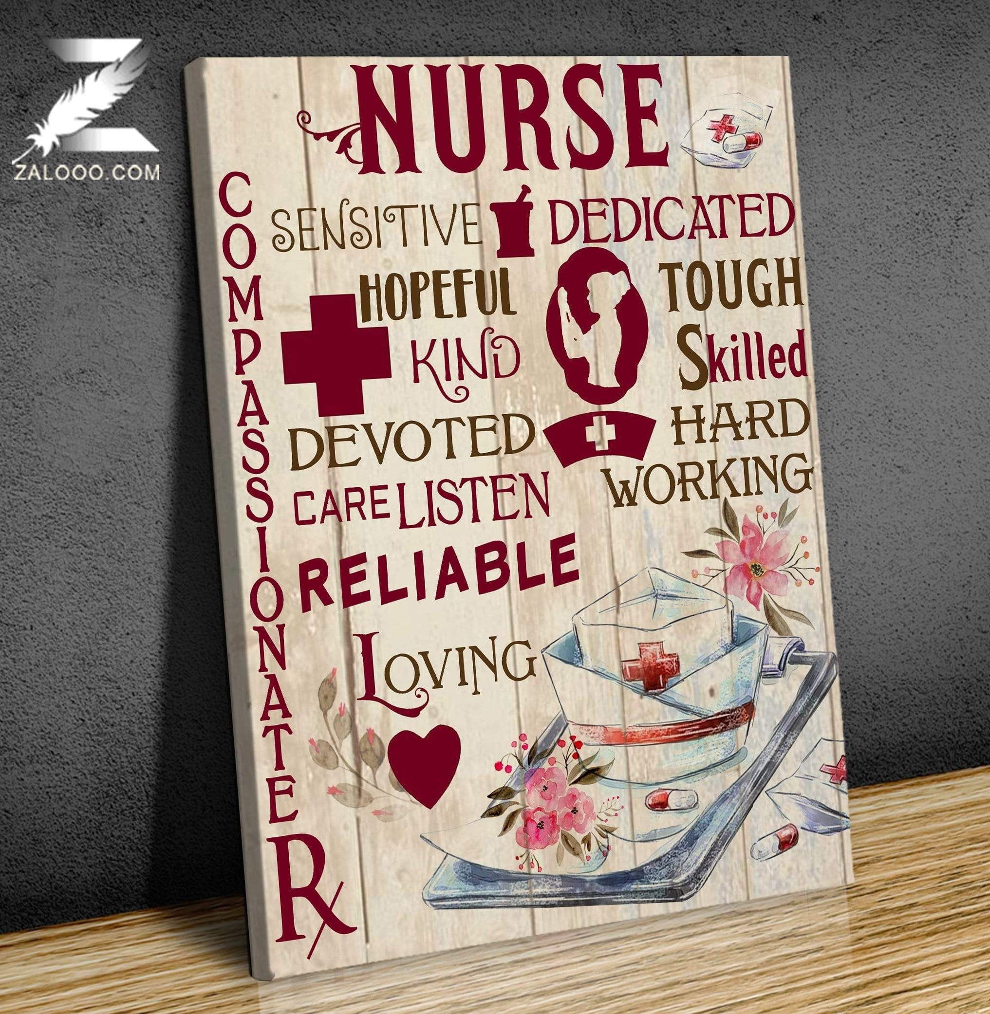 Canvas – Nurse – Compassionate Gift For Family, Wall Art Decor, Canvas Print, Home Decor