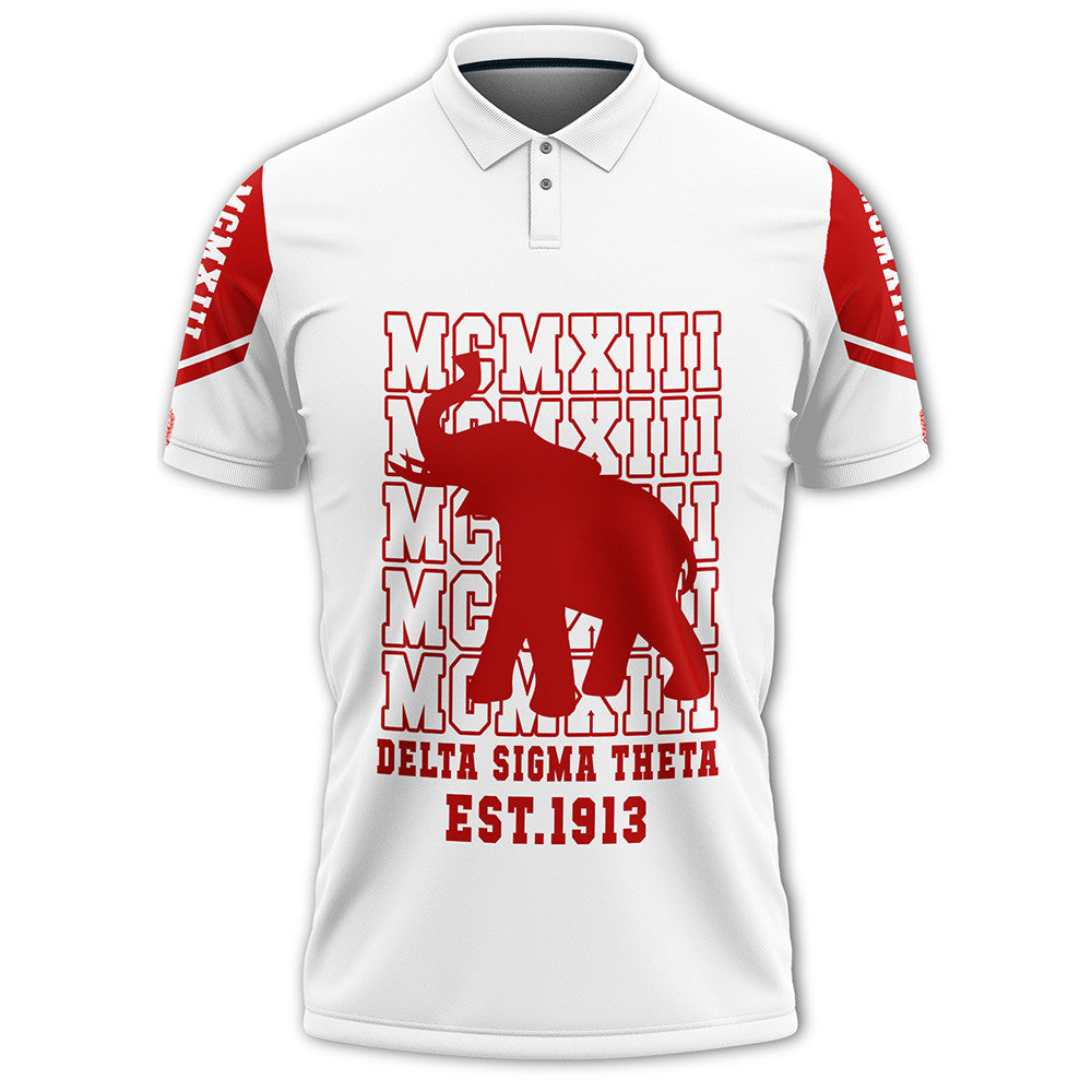 Sorority Polo – Delta Sigma Theta Mcmxiii White Polo Shirt