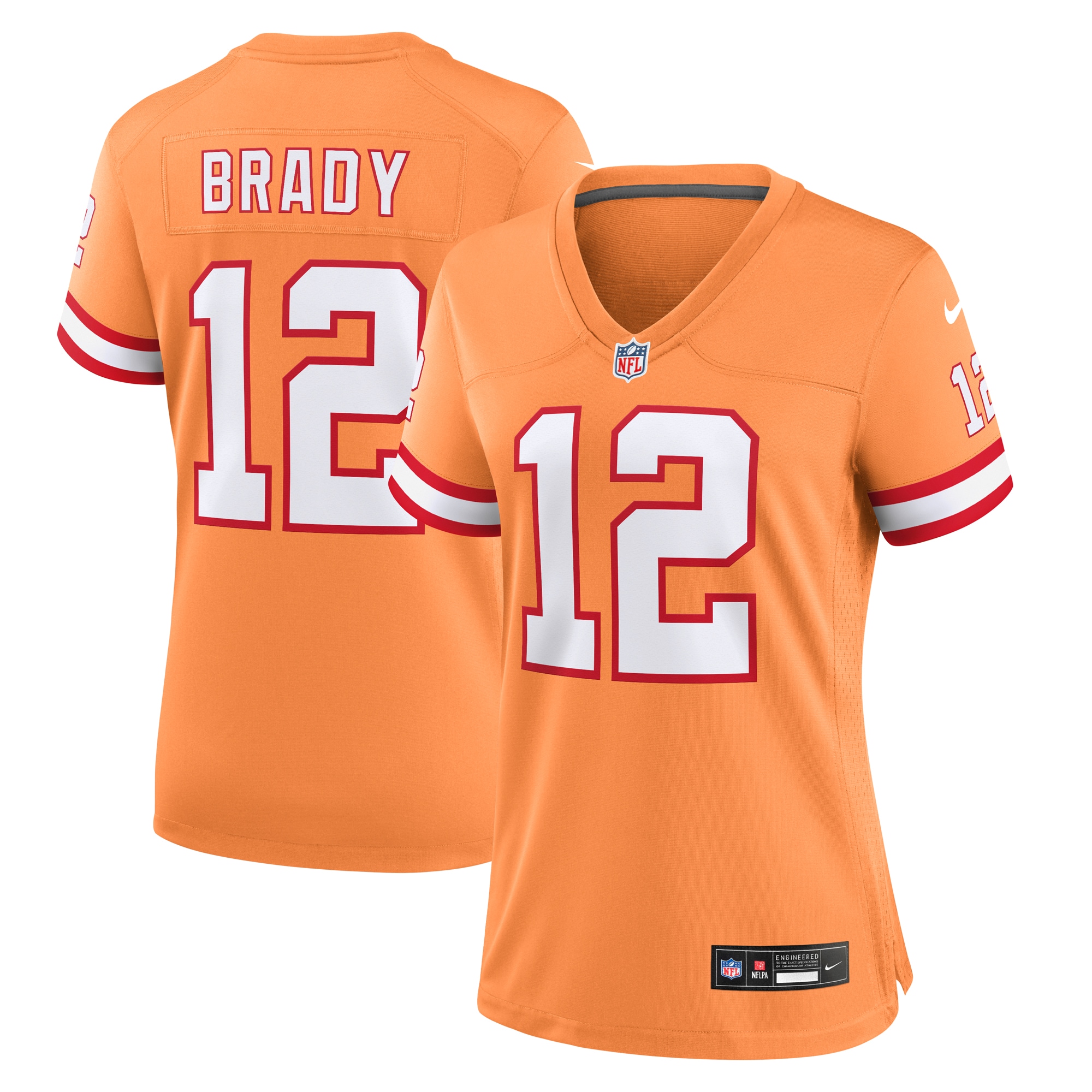 Tom Brady Tampa Bay Buccaneers Women's Player Jersey – Orange