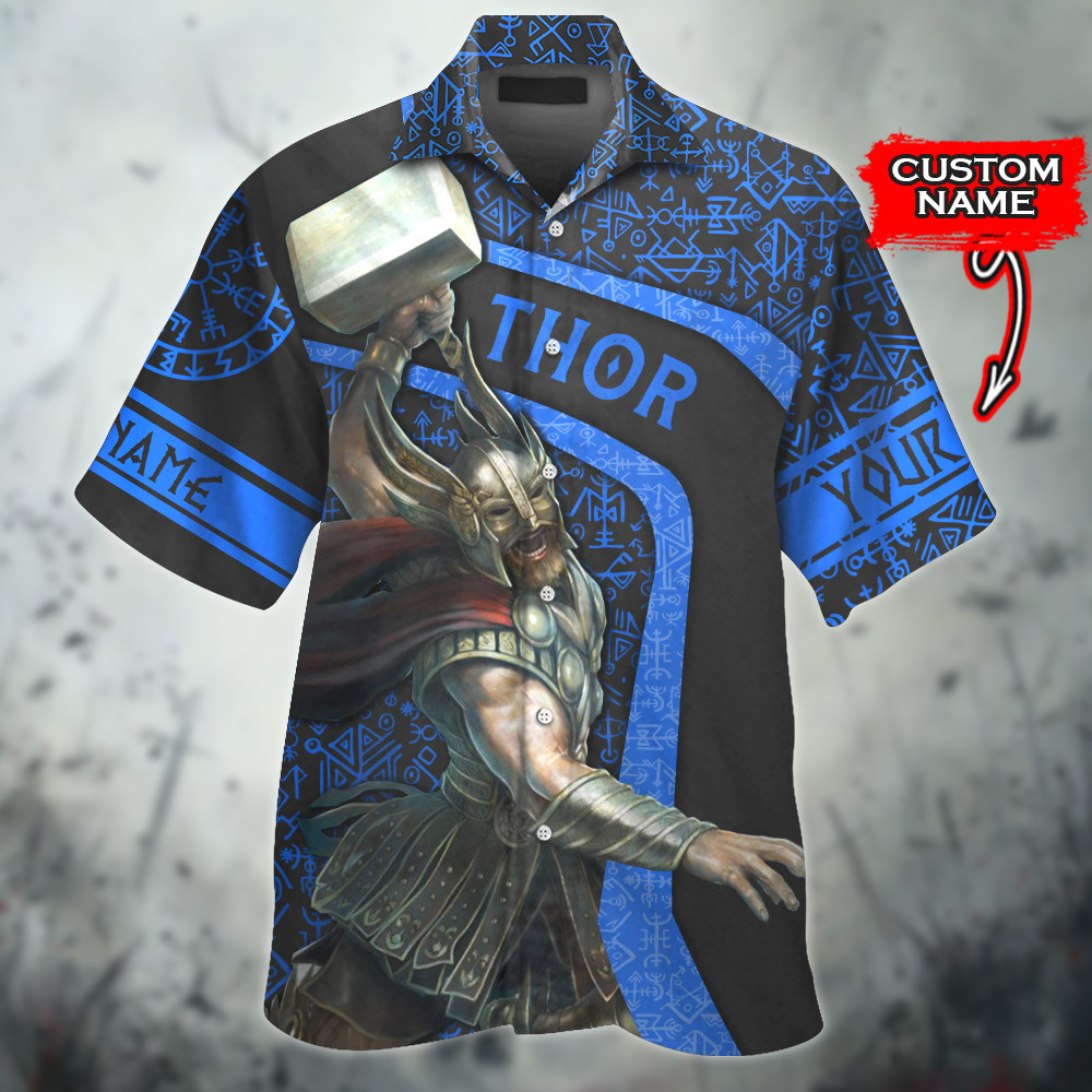 Viking Thor God Of Thunder Odinson Curves Template Customized All Over Print Hawaii