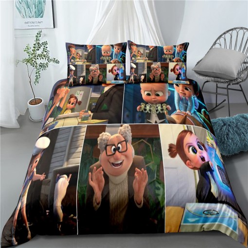 The Boss Baby 7 Duvet Cover Pillowcase Home Decor 3D Bedding Set 3978