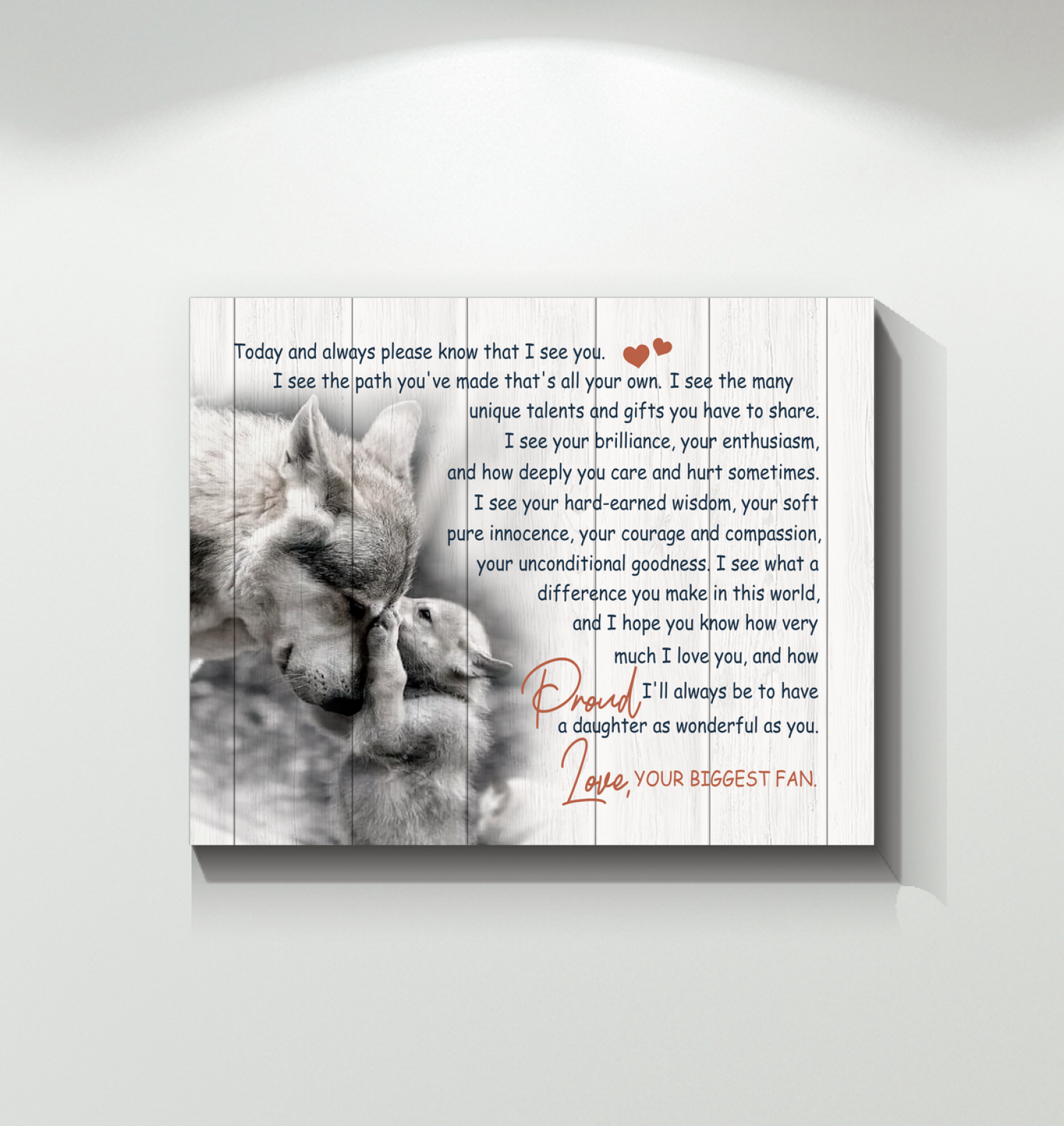 Wolf – Today And Always – Canvas Wall Art