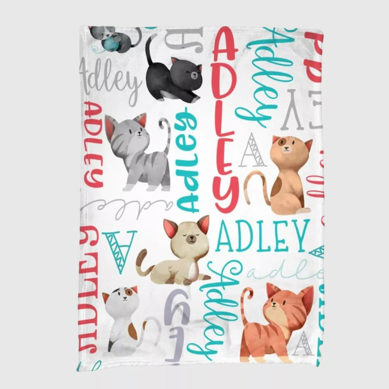 Customized Cat Baby Cute Blanket Throw Soft Cozy Blanket For Baby New Born Gift Cute Cat Fleece Warm Blankets