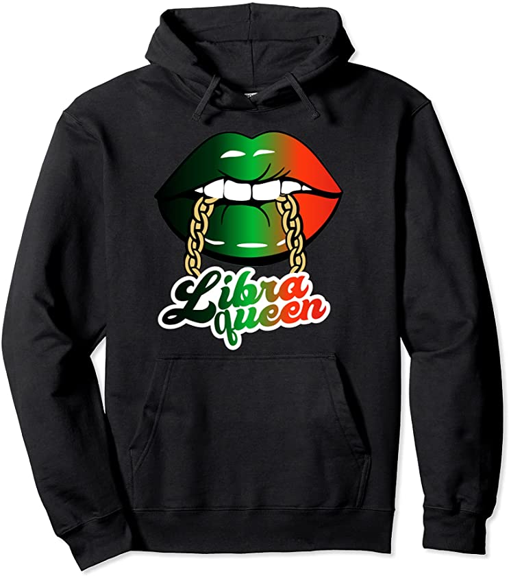 Libra Queen African Color Black Lives Matters BLM Afro Woman Pullover Hoodie