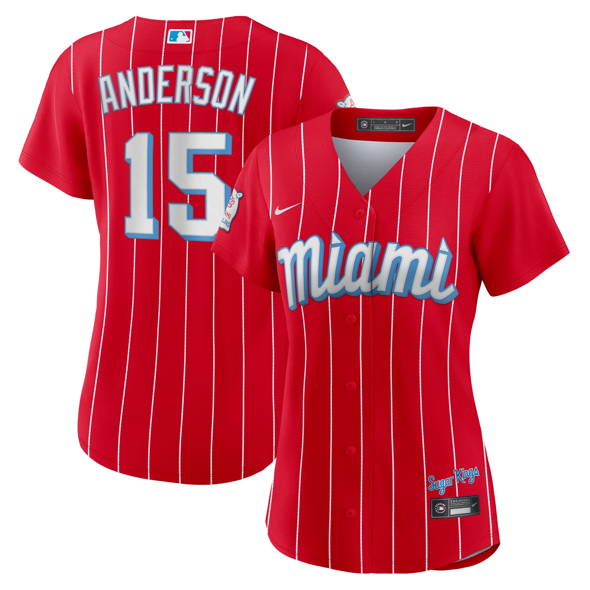 Brian Anderson Miami Marlins Women's City Connect Replica Player Jersey – Red