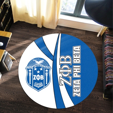 Zeta Phi Beta Round Rug – Sorority Proud To Be Round Rug