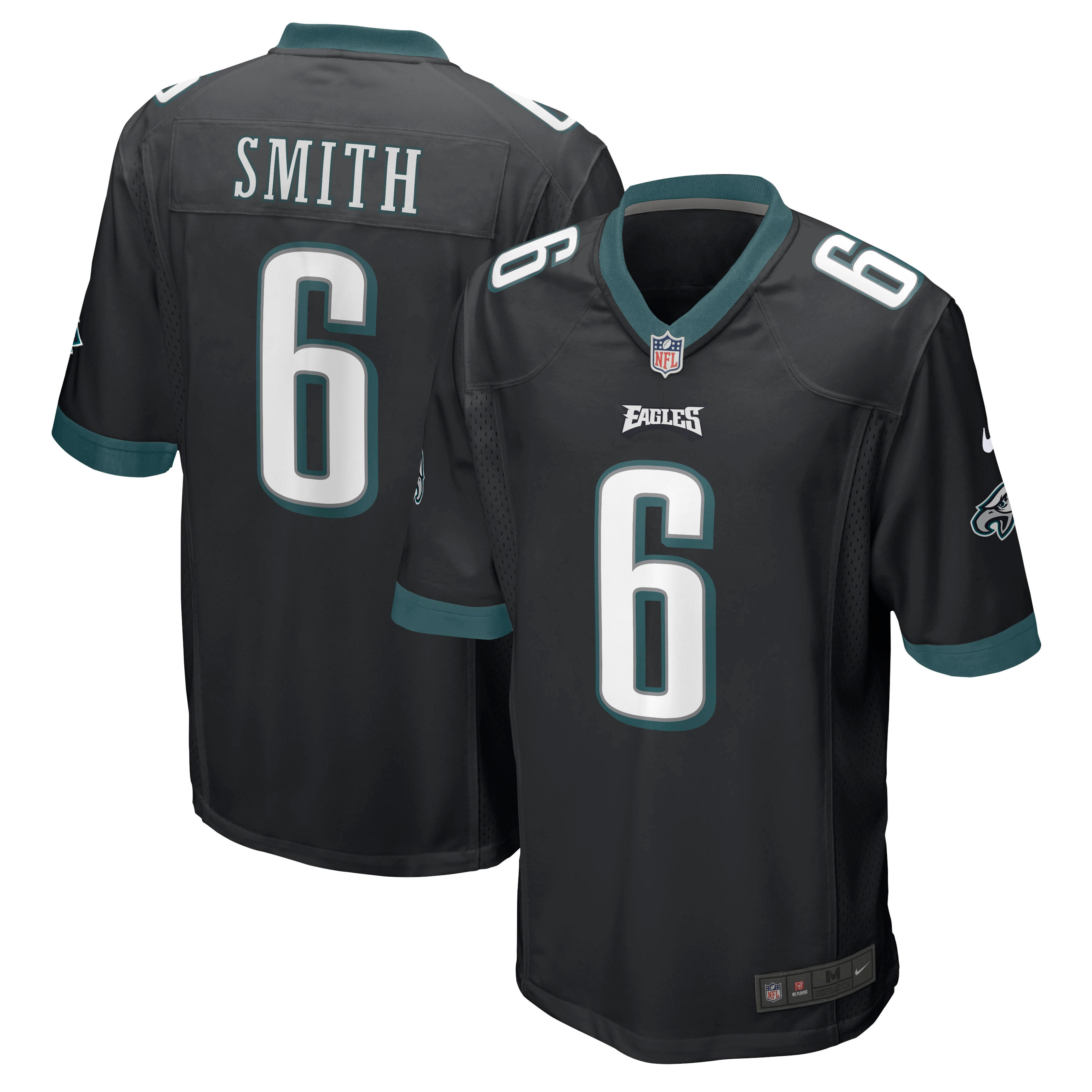 Men’s Philadelphia Eagles DeVonta Smith Black Game Jersey