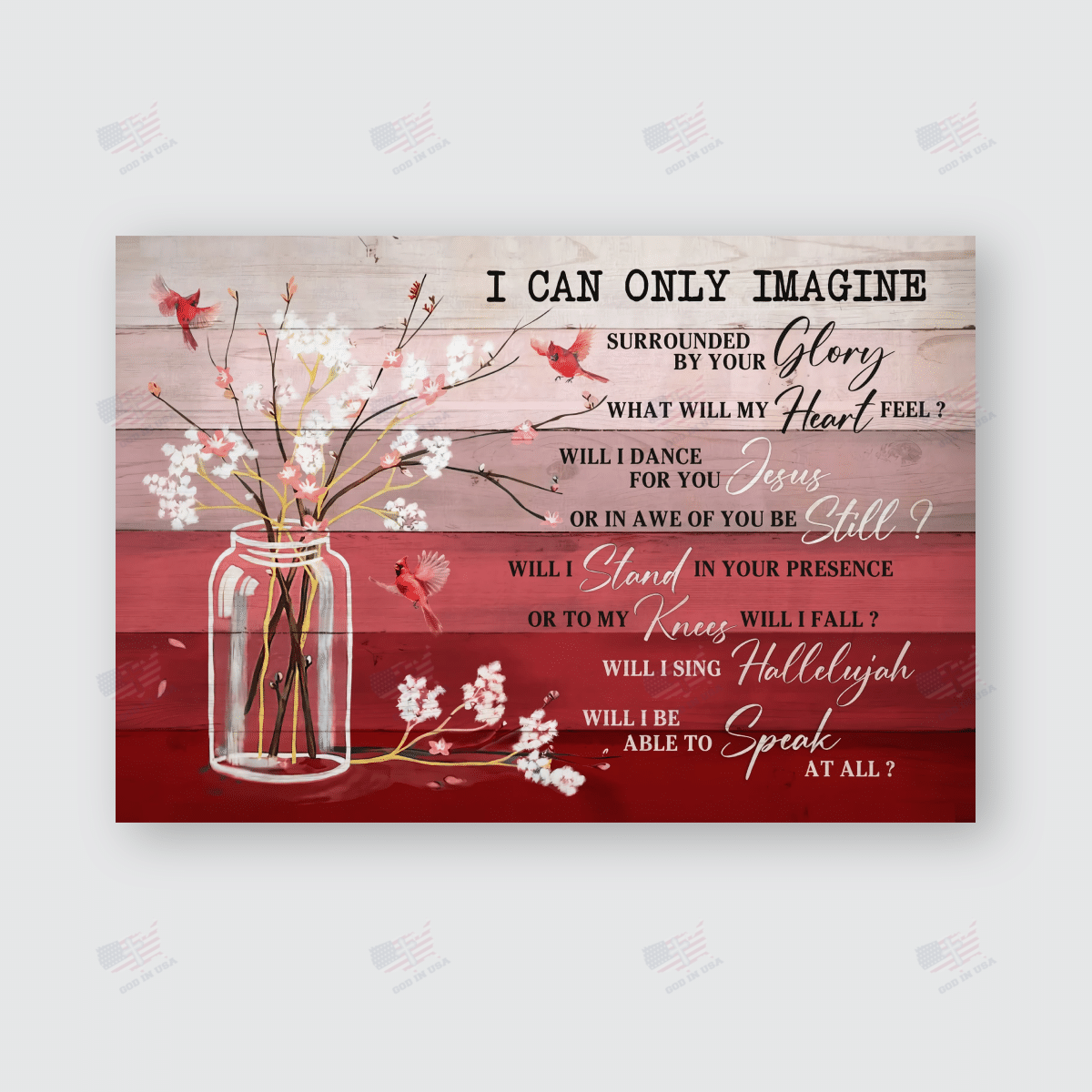 I Can Only Imagine Poster Canvas