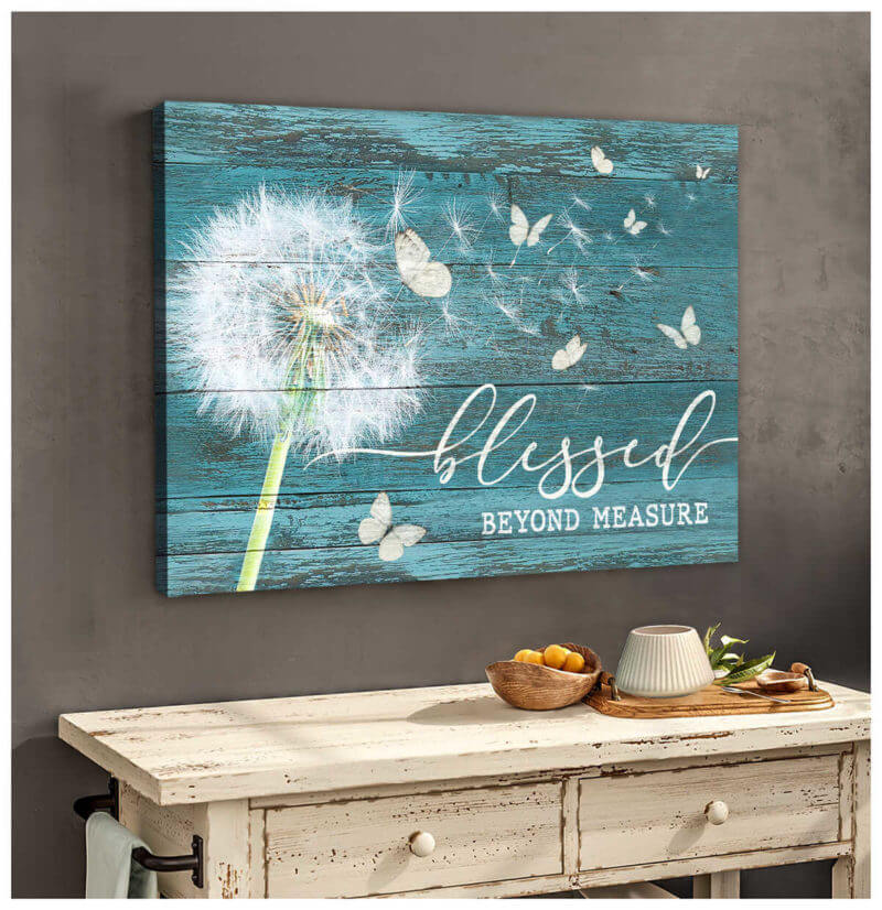 Blessed Dandelion Premium Wall Art Canvas