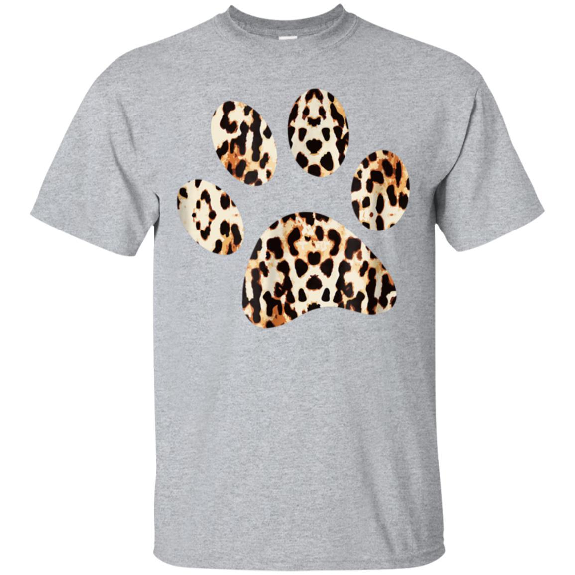 Cool Leopard Cheetah Paw Print T-Shirt