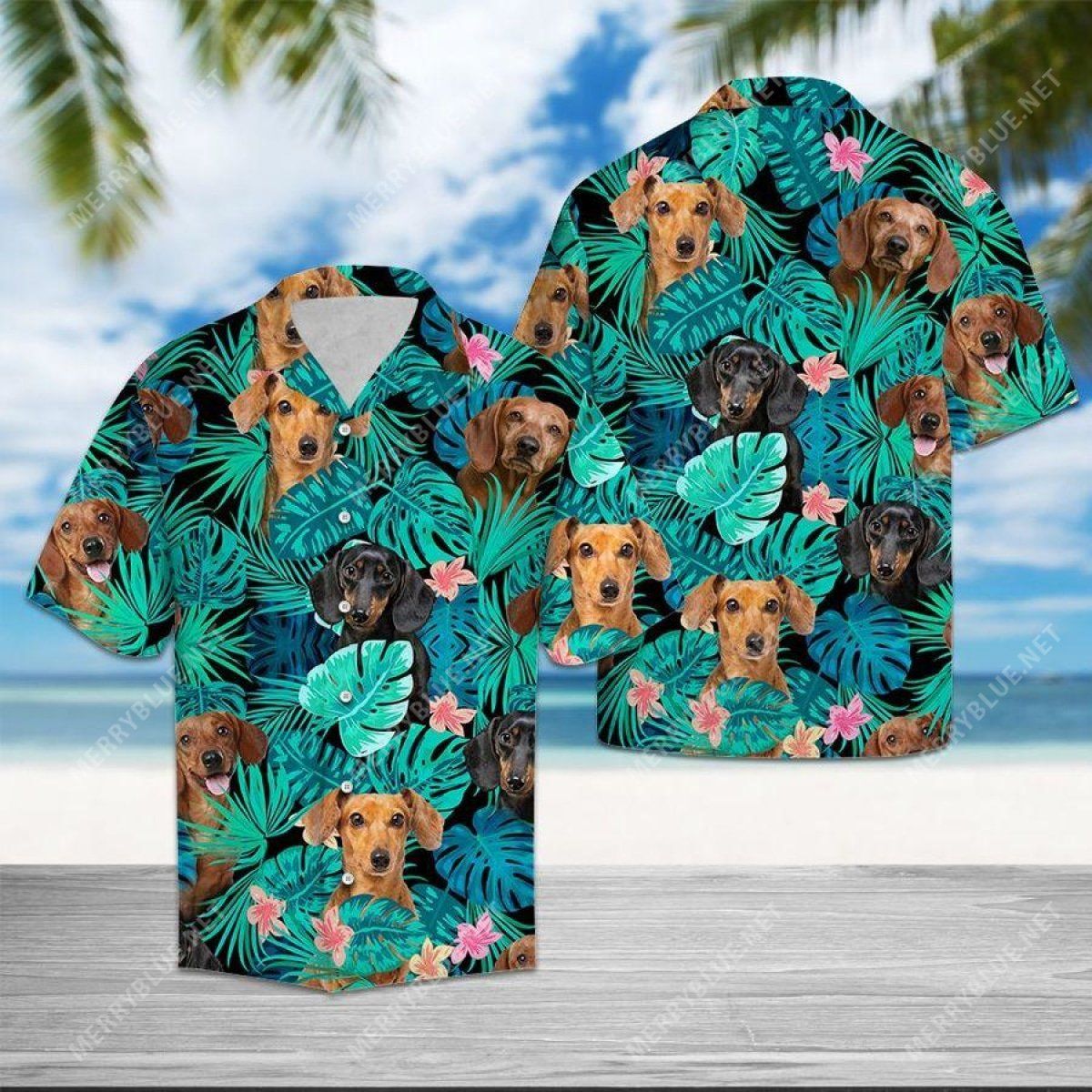 Dachshund Hide And Seek Unisex Hawaii Shirt Ha67975