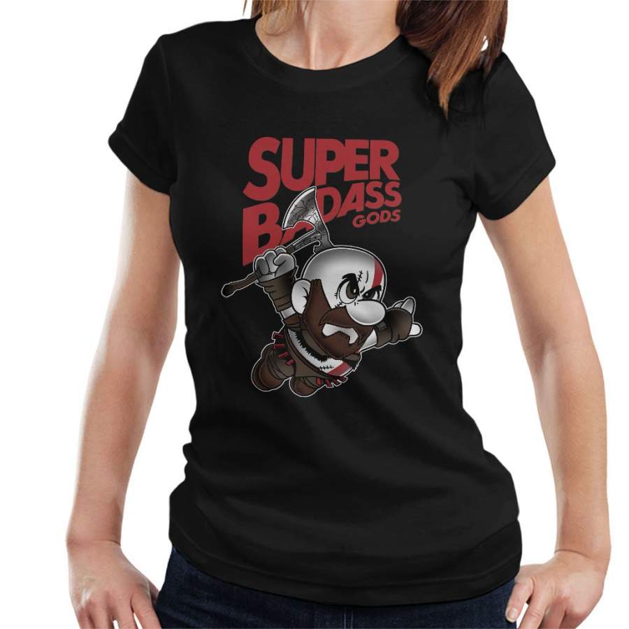 Super Badass Gods Mario Of War Women’s T-Shirt