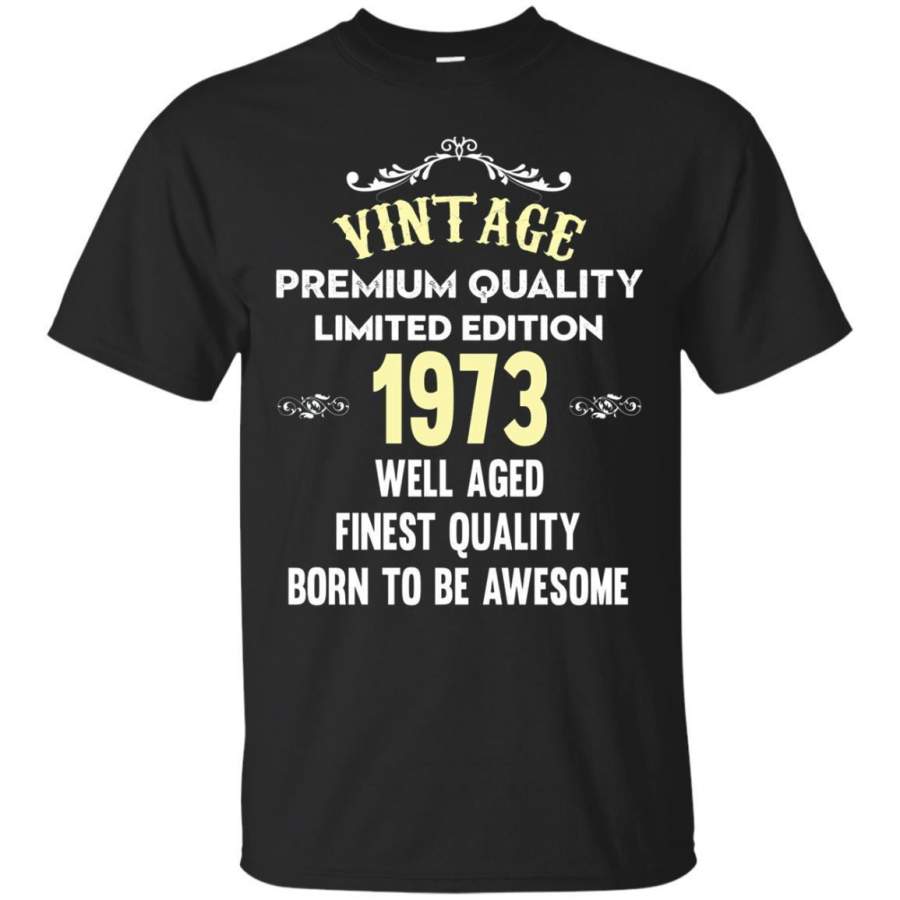 AGR Funny Shirt Vintage Est 1973 45th Years Old 45 Birthday Gift Jaq T-shirt