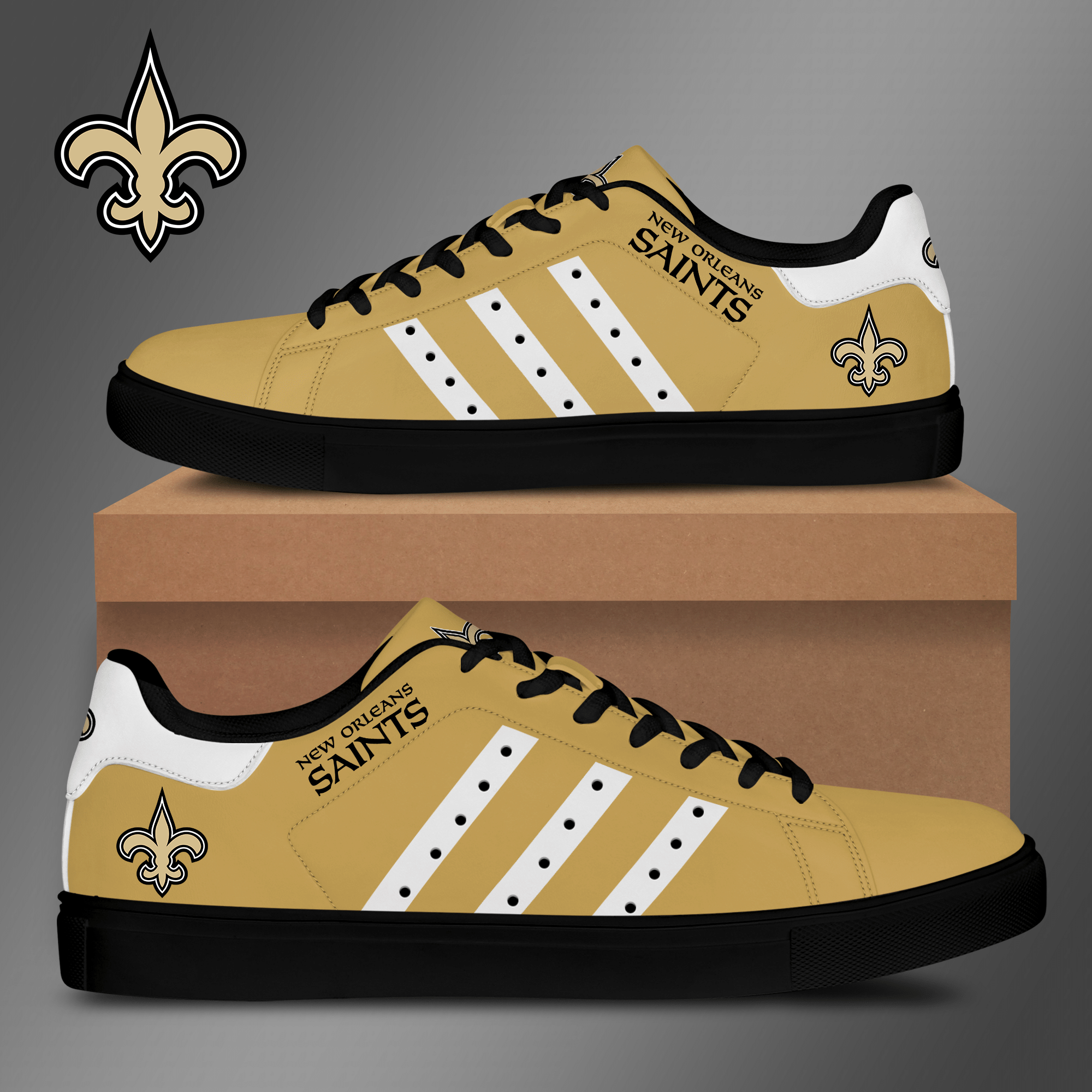 New Orleans Saints Low Top Shoes V9