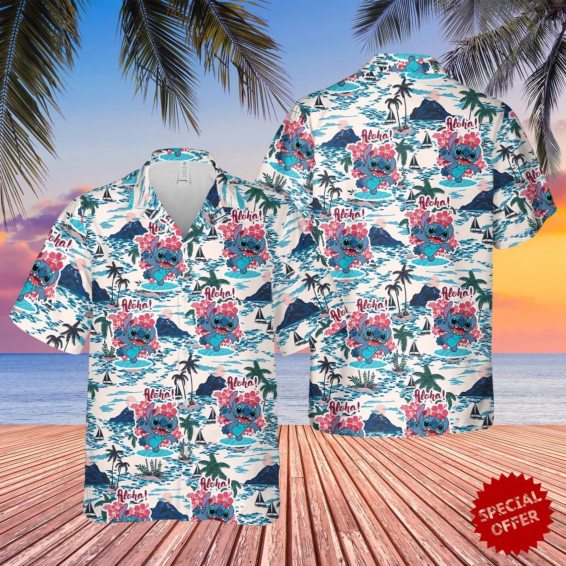 Tropical Stitch Hawaii Shirt 032 Ha11231