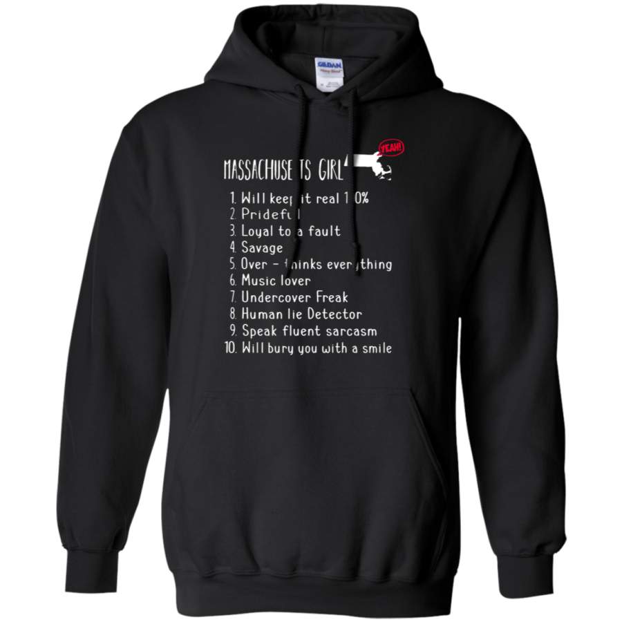 AGR Massachusetts Girl Will Keep It Real What She Can Do Hoodie