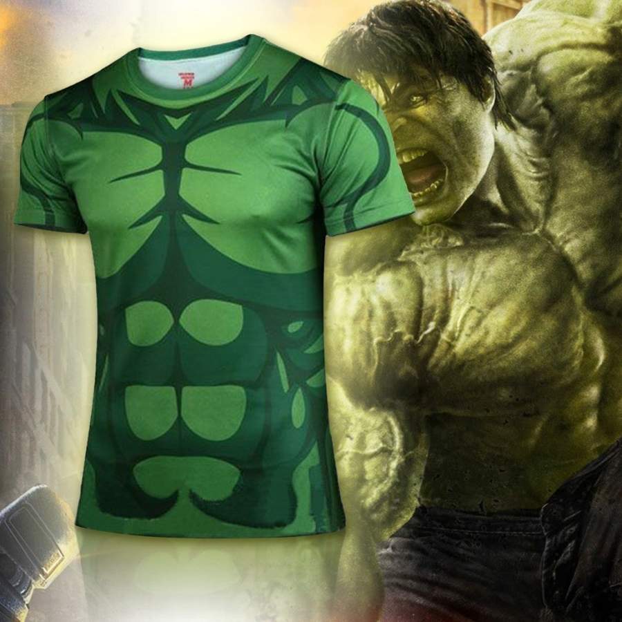 Animated Hulk Compression Shirts