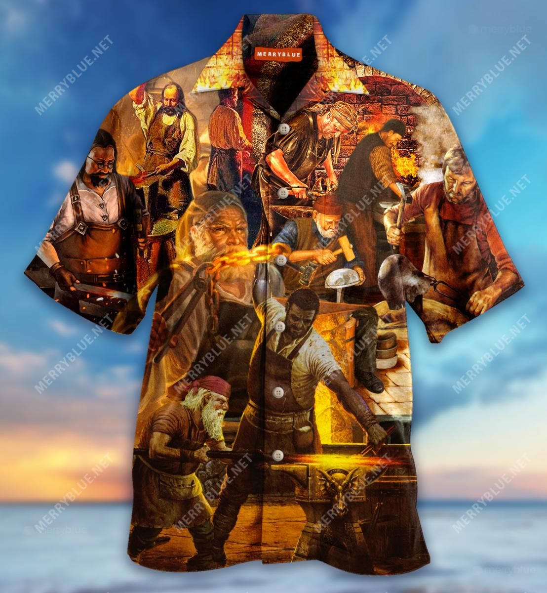 Amazing Blacksmith Aloha Hawaiian Shirt Colorful Short Sleeve Summer Beach Casual Shirt For Men And Women