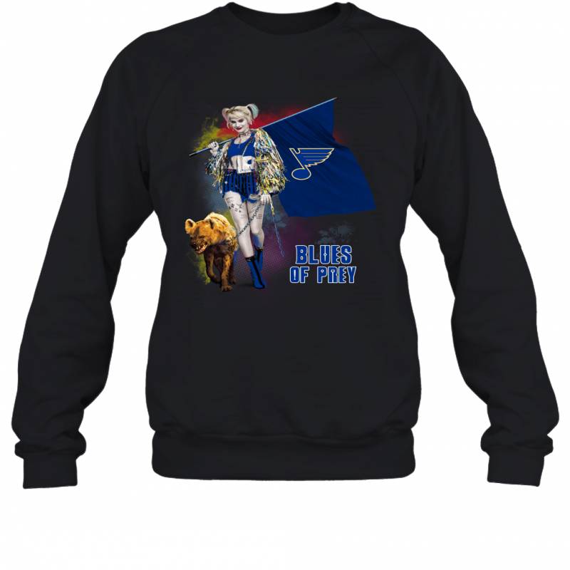 Harley Quinn flag St. Louis Blues Of Prey Sweatshirt